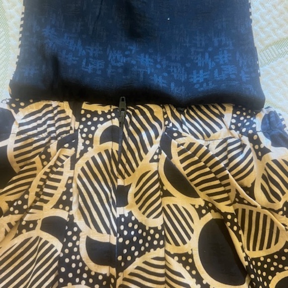 VINTAGE ANNE KLEIN ASIAN-INSPIRE SKIRT AND BLOUSE - Picture 9 of 15